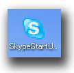 図1：「Skype」を装ったアイコン