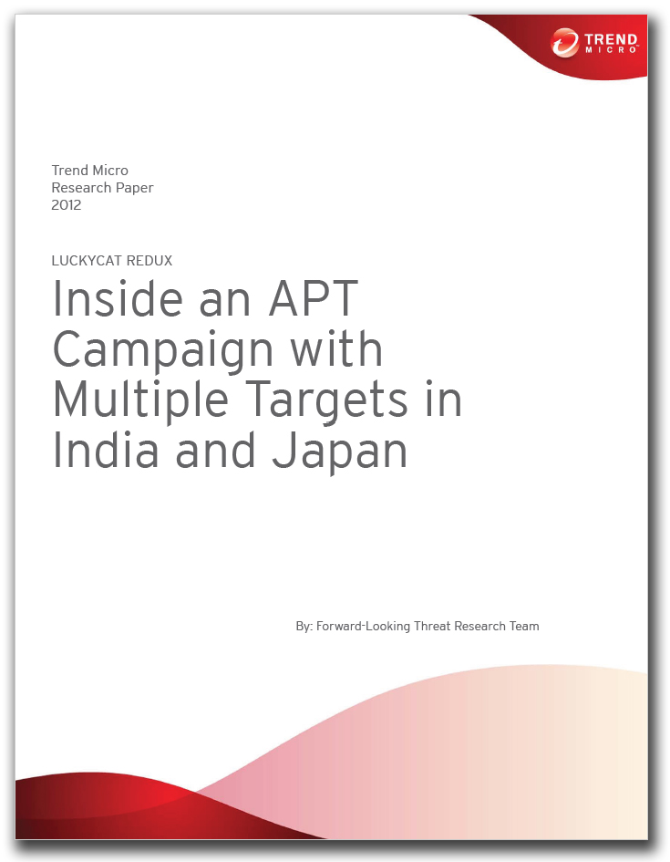 Luckycat Redux - Inside an APT Campaign with Multiple Targets in India and Japan