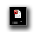 図3：一太郎のアイコンを利用する JTDファイル