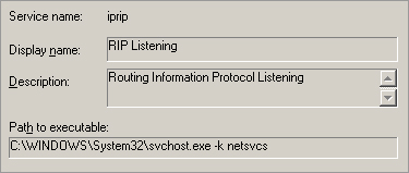 図1：アクティブ名「iprip」でサービスとしてインストールされた「TROJ_KIVARSLDR」