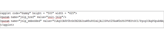 図2：不正な Webサーバに挿入される HTMLのコード