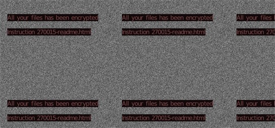 図2：Avaddonの攻撃によって変更されたユーザの壁紙