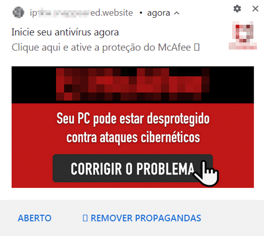 図5：ブラジルのユーザ向けにローカライズされたセキュリティベンダ「McAfee」の広告