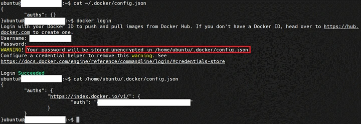 図9：Dockerアカウントにログインした際に入力されたコードの例