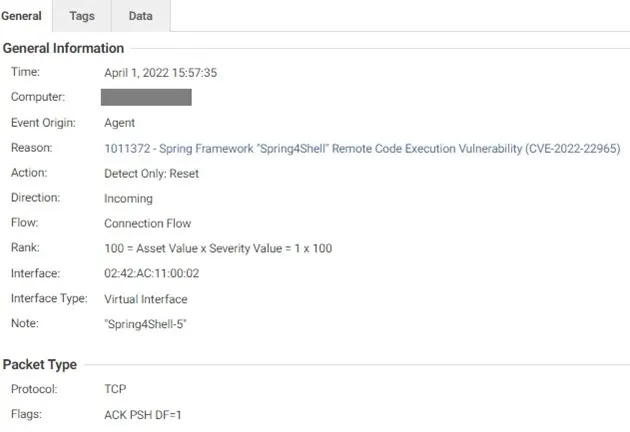Trend Micro Cloud One™ – Workload Securityにおける「IPS rule: 1011372」の検知ログ